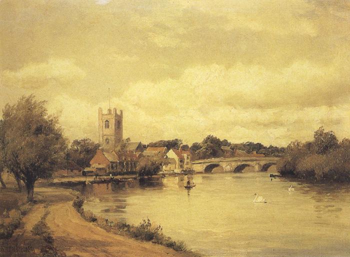 Alfred de breanski Henley-on-Thames (mk37) oil painting image